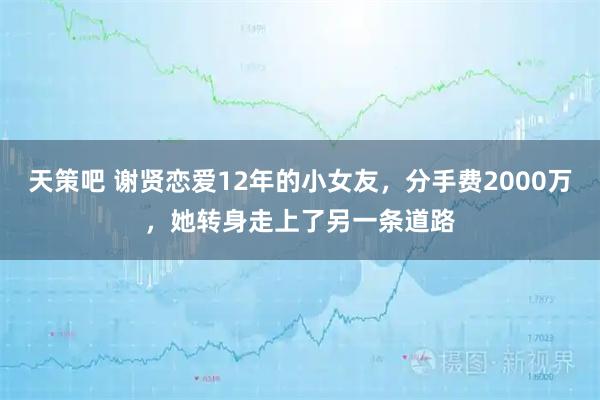 天策吧 谢贤恋爱12年的小女友，分手费2000万，她转身走上了另一条道路