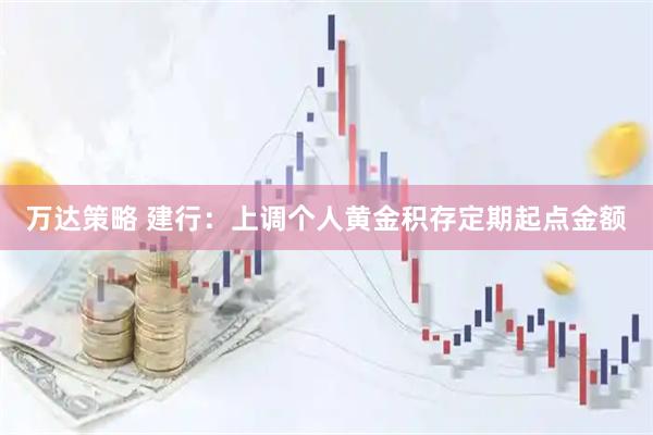 万达策略 建行：上调个人黄金积存定期起点金额